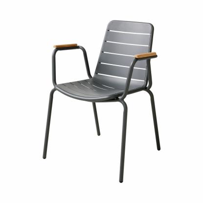 Cinas Parc havestol, antracit, teak