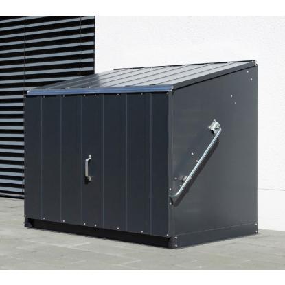 Trimetals Stowaway opbevaringsboks, stål, antracitgrå, 113 x 89 x 138 cm