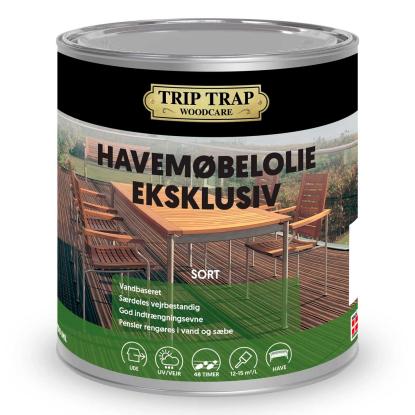 Trip Trap havemøbelolie eksklusiv, sort - 750 ml