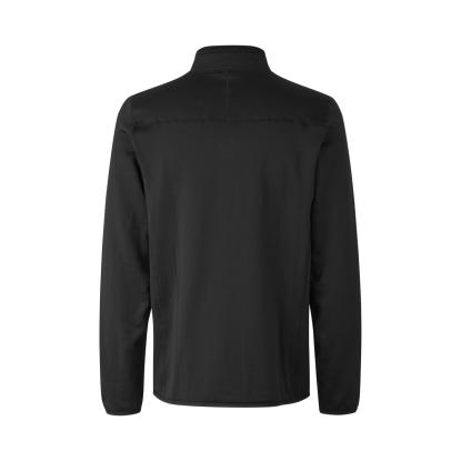 ID 0840 cardigan med stretch, komfort, sort