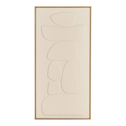 Victoria relief vægdekoration No. 2, beige, 60 x 120 cm