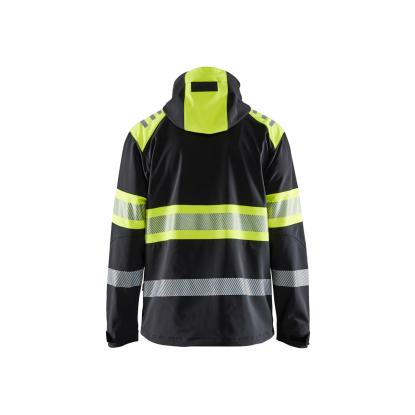 Blåkläder 4494 high vis softshell jakke, sort/hi-vis gul