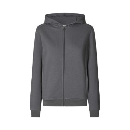 ID PRO Wear CARE 0389 hættetrøje med lynlås, dame, silver grey