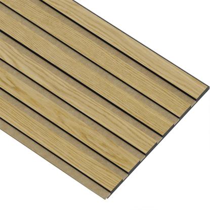 I-Wood Basic Original akustikpanel, klar olieret, brun filt og sort kerne, egefiner, 17 x 300 mm 