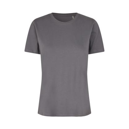 ID 0553 T-shirt, økologisk, dame, silver grey