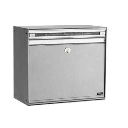 Allux SC200 postkasse uden lås, med stållåge, aluminium