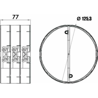 JG Nordic thermospjæld, Ø125 mm