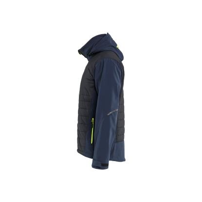 Blåkläder 4743 hybridjakke, mørk marineblå/hi-vis gul