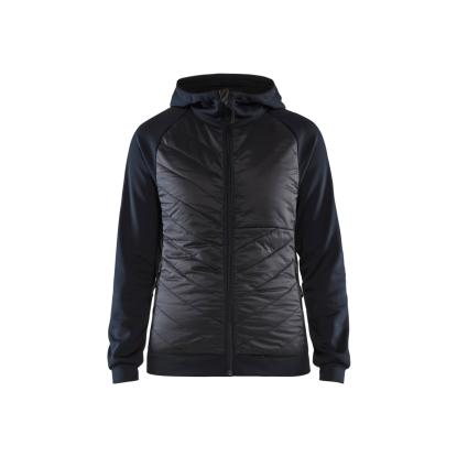 Blåkläder 3464 dame hybrid sweatshirt, mørk marineblå/sort