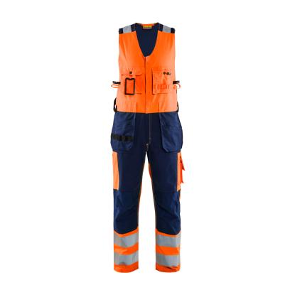 Blåkläder 2653 high vis helbuks, hi-vis orange/marineblå