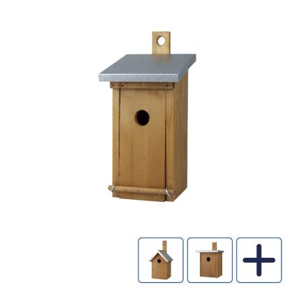 Gardman CARE-Bird redekasse, fyrretræ/zinktag
