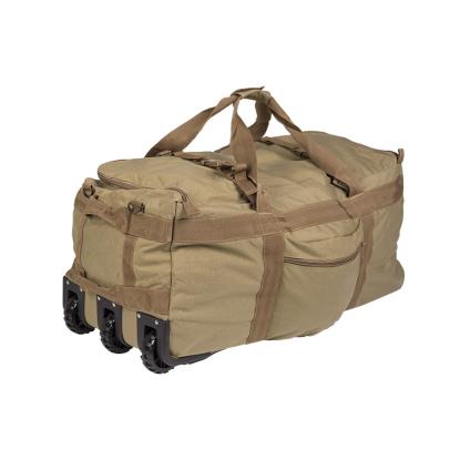 Mil-Tec Combat duffelbag med hjul, coyote brun - 118 liter