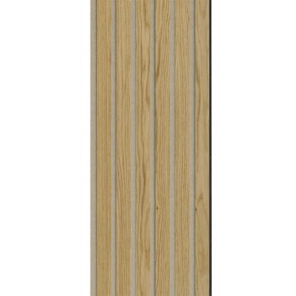 I-Wood Basic Original akustikpanel, klar olieret, beige filt og sort kerne, egefiner, 17 x 300 mm 
