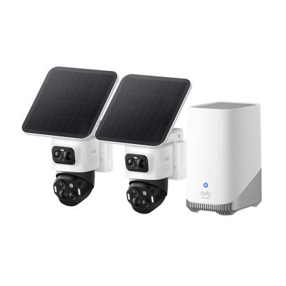 eufy S4 eufyCam sikkerhedskamera med HomeBase S380, 4K, solcelledrevet, 2-pak