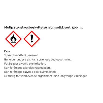Motip stenslagsbeskyttelse high solid, 500 ml, sort