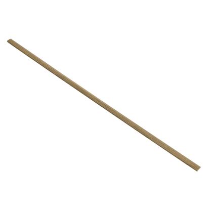I-Wood afslutningsliste til akustikpanel, mørkebrun olieret, brun filt og lys kerne, egefiner, 16 x 42 x 2400 mm
