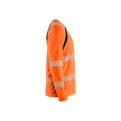 Blåkläder 3599 high vis t-shirt lang ærme, hi-vis orange/marineblå