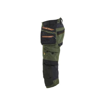 Blåkläder 1977 striker håndværkerknickers med stretch, skovgrøn/rust