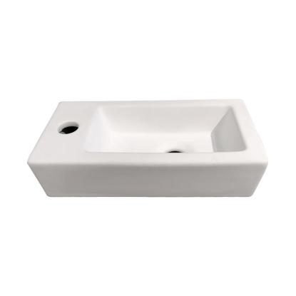 Best Design Farnetta håndvask, venstre, 37 x 18 cm, mat hvid