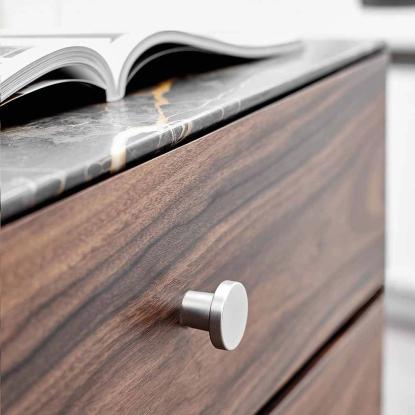 Beslag Design 2078 knop, 28 mm, rustfrit stål look