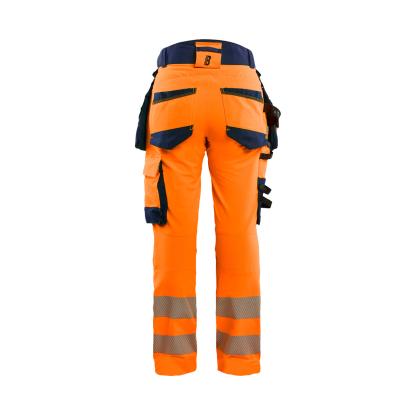 Blåkläder 7022 dame high vis buks 4-vejs stretch, hi-vis orange/marineblå
