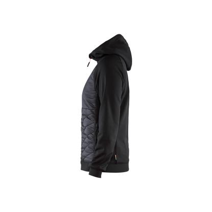 Blåkläder 3464 dame hybrid sweatshirt, sort/rød