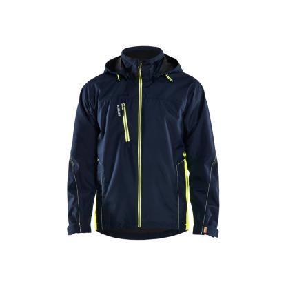 Blåkläder 4790 skaljakke, mørk marineblå/hi-vis gul