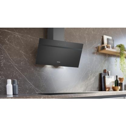 Siemens iQ100 væghængt emhætte LC85KDK60, sort, 80 cm