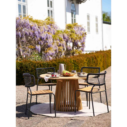Lorca havebord, teak, Ø120 cm