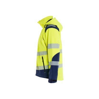 Blåkläder 4400 high vis letforet vinter softshelljakke, hi-vis gul/marineblå