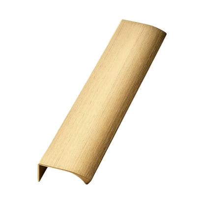 Beslag Design Edge Straight profilgreb, 200 mm, børstet messing