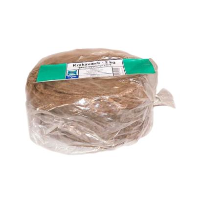 Krakaværk, tjæret bygningsværk, 8 meter, ca. 2 kg
