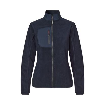 ID 0745 Bonded fleecejakke, dame, navy