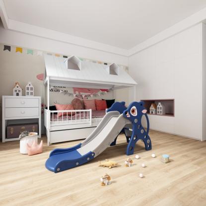 Kids Zone rådyr rutsjebane, blå