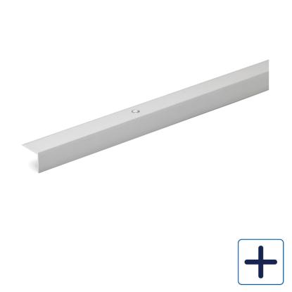 Habo A27 kantliste med skruehuller, aluminium