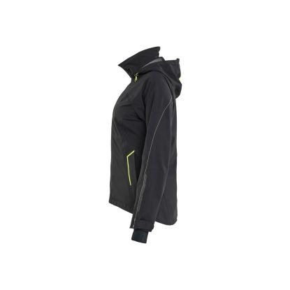 Blåkläder 4403 dame skaljakke 4-vejs stretch, sort/hi-vis gul