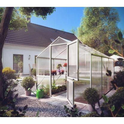 KGT Rose III drivhus, aluminium, 7,53 m²