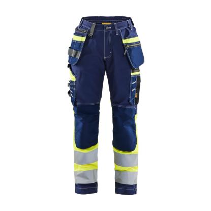Blåkläder 7196 dame high vis buks med stretch, marineblå/hi-vis gul