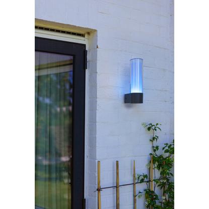 LUTEC connect DROPA udendørs LED væglampe, H26 cm, IP44, mørk grå