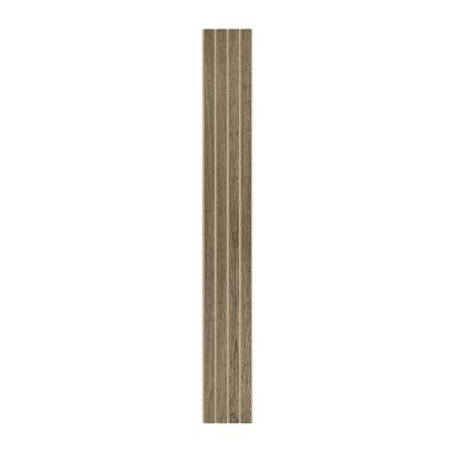 I-Wood Basic 4-lamel akustikpanel, sort olieret, beige filt og lys kerne, egefiner, 16 x 300 mm 