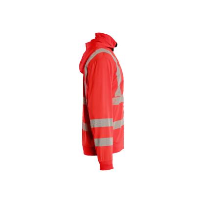 Blåkläder 3573 high vis sweatshirt med aftagelig hætte, hi-vis rød