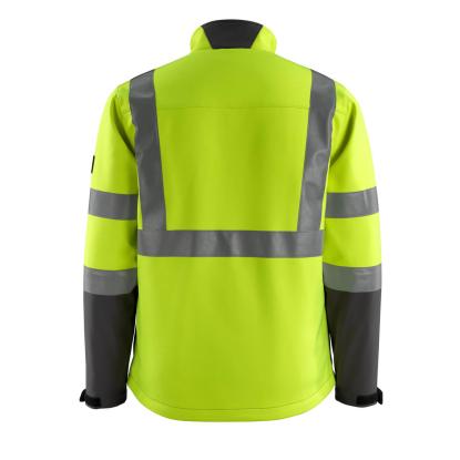 MASCOT SAFE LIGHT Kiama softshell jakke, hi-vis gul/mørk antracit