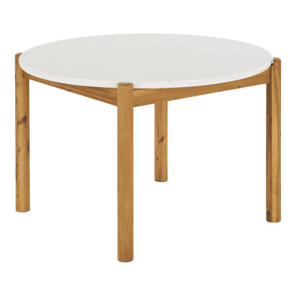 Terracina havebord med terrazzo bordplade, akacie, Ø120 cm