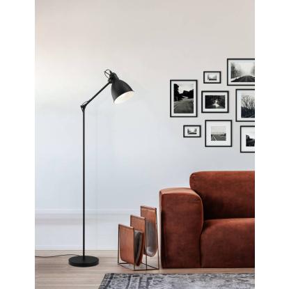 EGLO PRIDDY gulvlampe, H137 cm, E27, sort