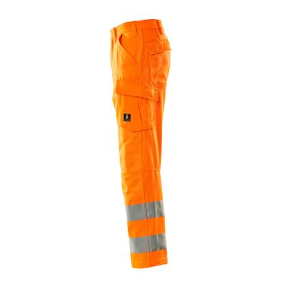 MASCOT SAFE LIGHT Geraldton arbejdsbukser med knælommer, hi-vis orange
