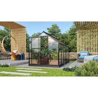 Vitavia Venus 7500 drivhus, sort, 7,5 m², 3 mm glas