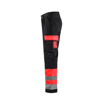 Blåkläder 1584 high vis buks, hi-vis rød/sort