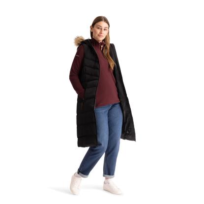 Trespass AUDREY GILET lang vest, dame, sort