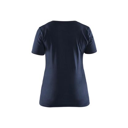 Blåkläder 3479 dame t-shirt, mørk marineblå/hi-vis gul