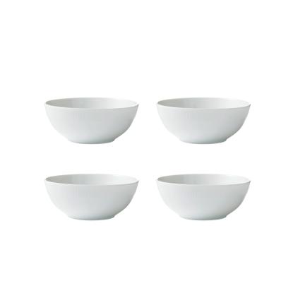 aida Relief skål, Ø14 cm, porcelæn, hvid - 4 stk.